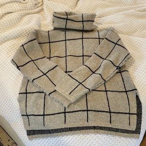 Madewell Windowpane Sweater Medium